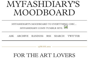 Introducing... Myfashdiary's Tumblr Page!