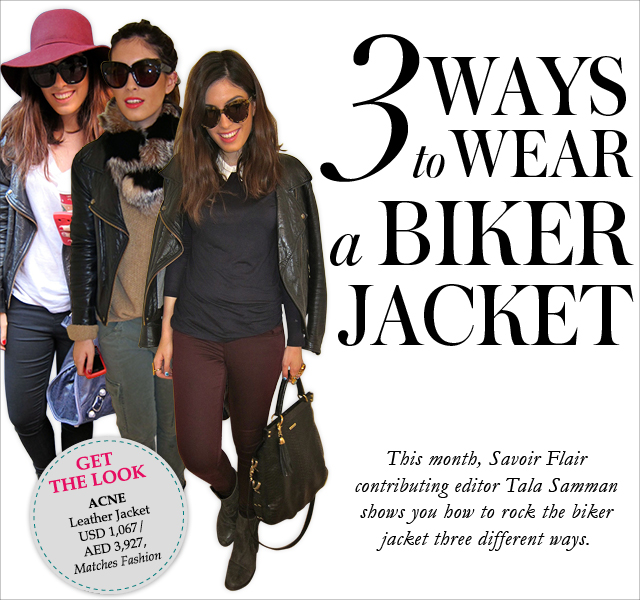 3 ways to wear... a biker jacket!