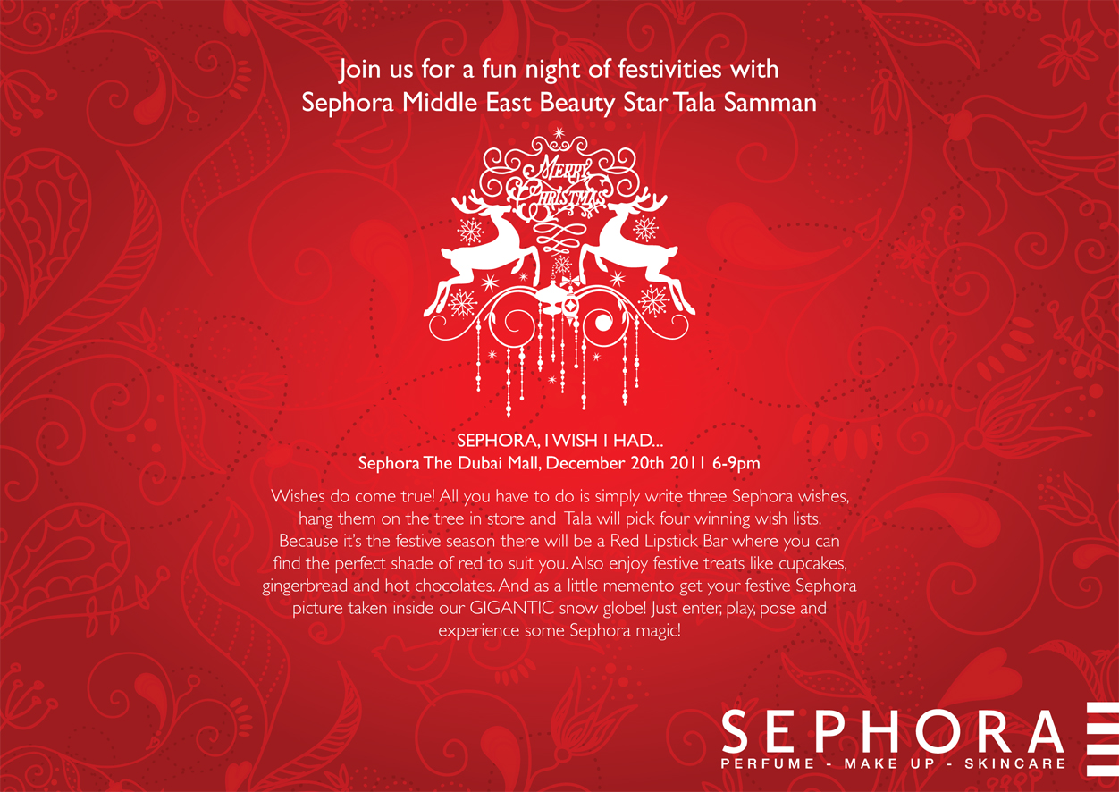 YOU'RE invited to my Holiday Party at Sephora!