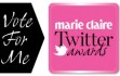 VOTE for me in the Marie Claire Twitter awards!
