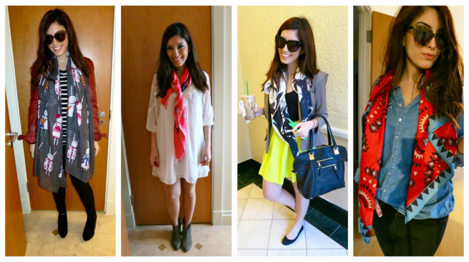 Look of the Day: Fun Scarves edition