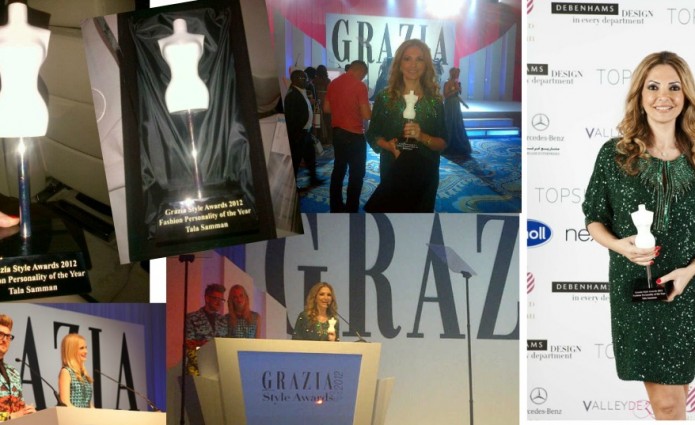Thank you Grazia Middle East for awarding me 'The Fashion Personality of the year'!