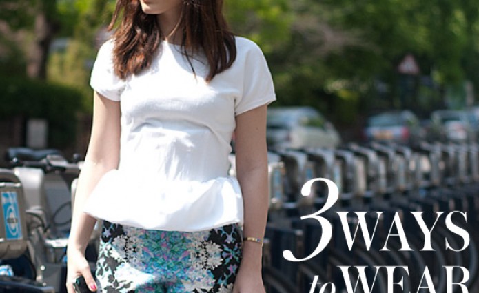 3 ways to wear… A Peplum top!