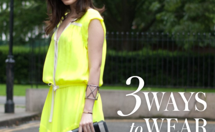 3 ways to wear… A Neon Dress!