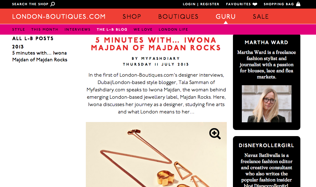 Guest Blogging for London-boutiques.com