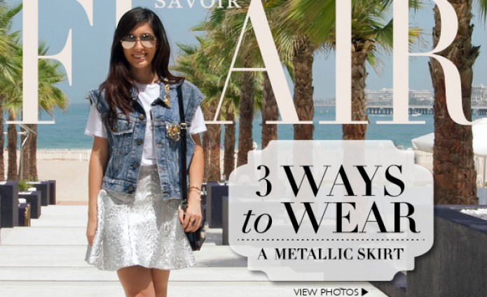 3 ways to wear... a Metallic Skirt. 