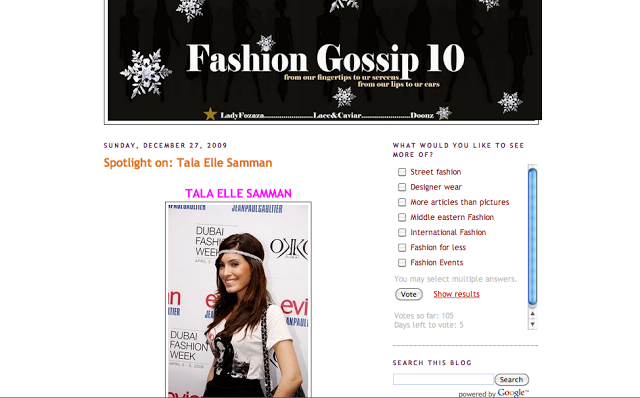 In the press: Fashion Gossip 10 Blog