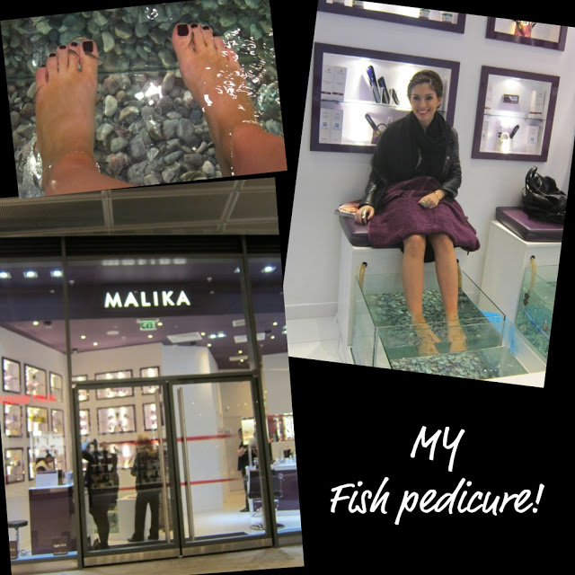 Myfashdiary reviews The Fish Pedicure @ Malika, London!