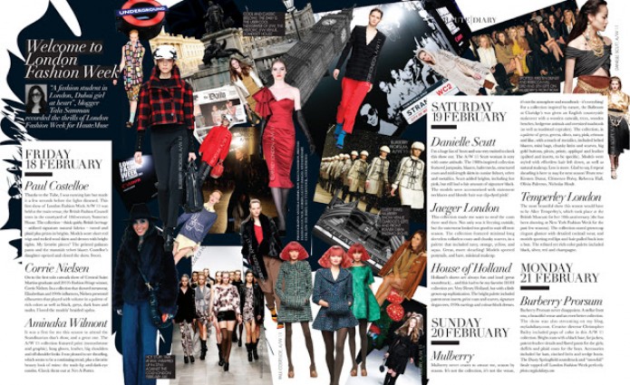 My London Fashion Week Diary in Haute Muse Magazine!